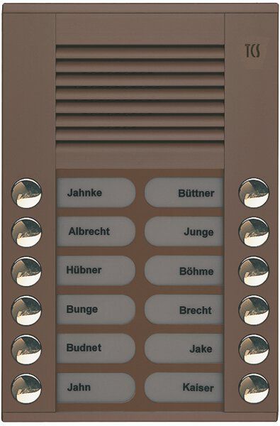 TCS PES12-EB/04 Außenstation Sprechanlage Aufputz für 12 WE