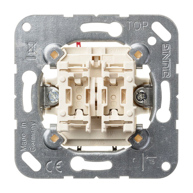 Jung 535 U Doppel-Taster, 2 Schließer