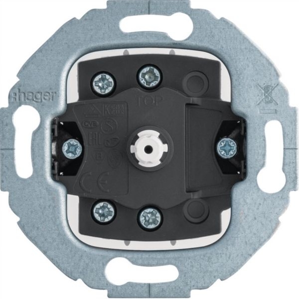 Hager WDE384603 Drehtaster, Wechsler, runder Tragring, Unterputz