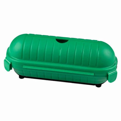 Heitronic 21050 Sicherheitsbox MINIMO, IP44, Schutz von Steckverbindungen, für Garten oder Camping, grün