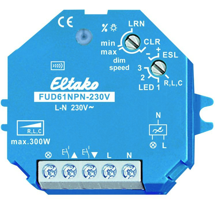 Eltako FUD61 NPN-230V Universal-Dimmschalter bis 300W
