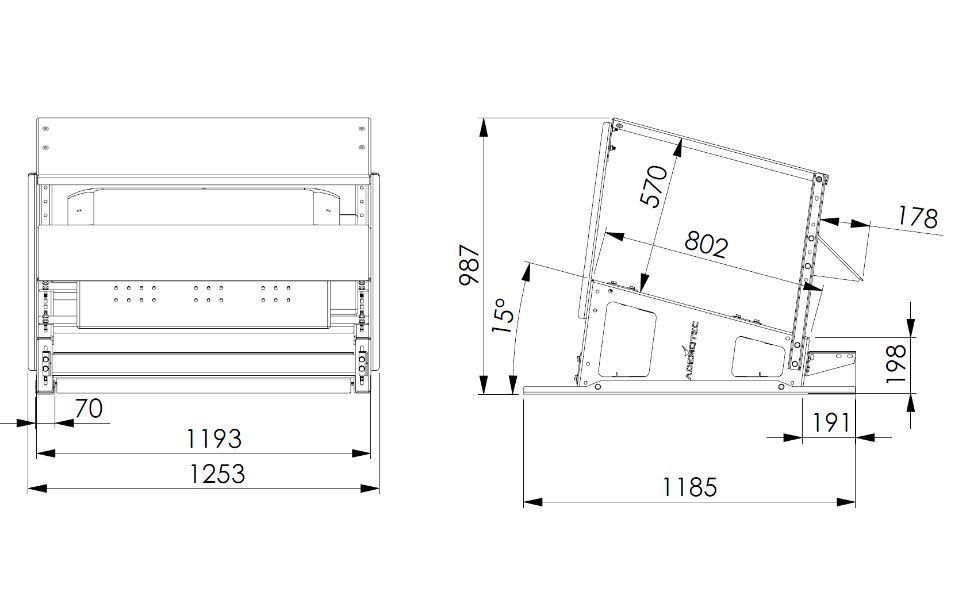 ADEMOTEC 500201901 I-Shelter Single Shelter L, für einen PV Wechselrichter