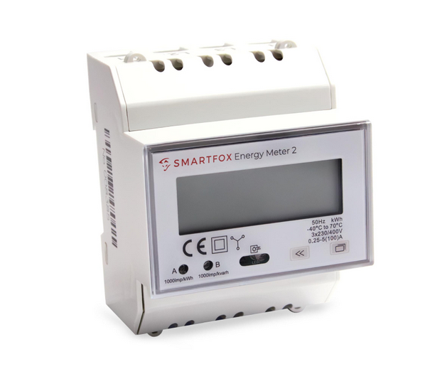 SMARTFOX 0796554799155  Energy Meter 2 100A; 400V, RS485,2x S0 (1000 Imp/kWh)