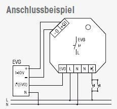 Eltako SDS61/1-10V, 1-10V-Steuer-Dimmschalter für EVG