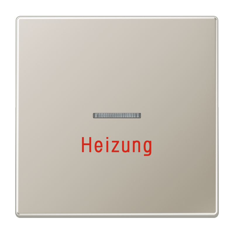 Jung ES2990H Wippe mit Lichtleiter, Aufschrift "Heizung", Serie LS, Edelstahl