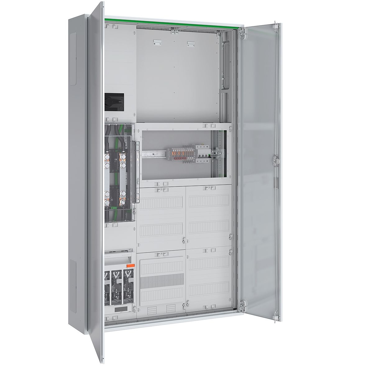 ABN ABNRS309X0242 Wandlerschrank 200A TAB SW-Düsseldorf 5-polig, zu NH1, AB LA 250A, weiß