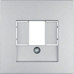 Berker 10331404 Zentralstück mit TAE-Ausschnitt, S.1/B.3/B.7, alu matt