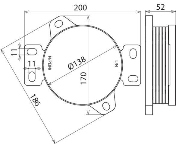 Dehn + Söhne 900230 Koordinierter Blitzstromableiter Typ 1 DEHNsolid 1-polig 255 V AC