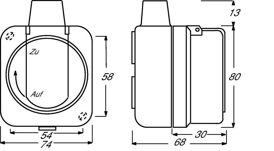 Busch-Jaeger 2300 EWDI Schutzkontakt-Steckdose, Aufputz IP66