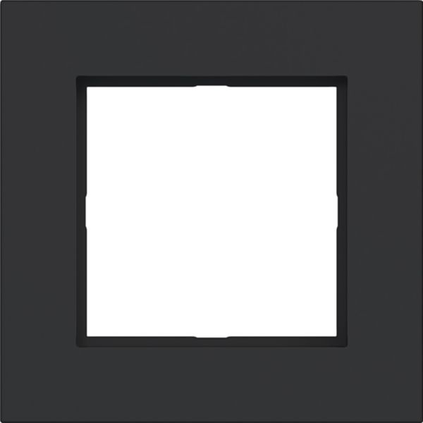 Hager WAD8120BM LED-Rahmen 1-fach, A.8, nachtschwarz matt