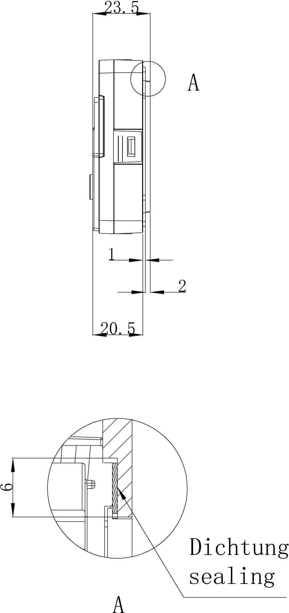 Busch-Jaeger 83172-281-101 Einbau-Transpondermodul für Zugangskontrolle