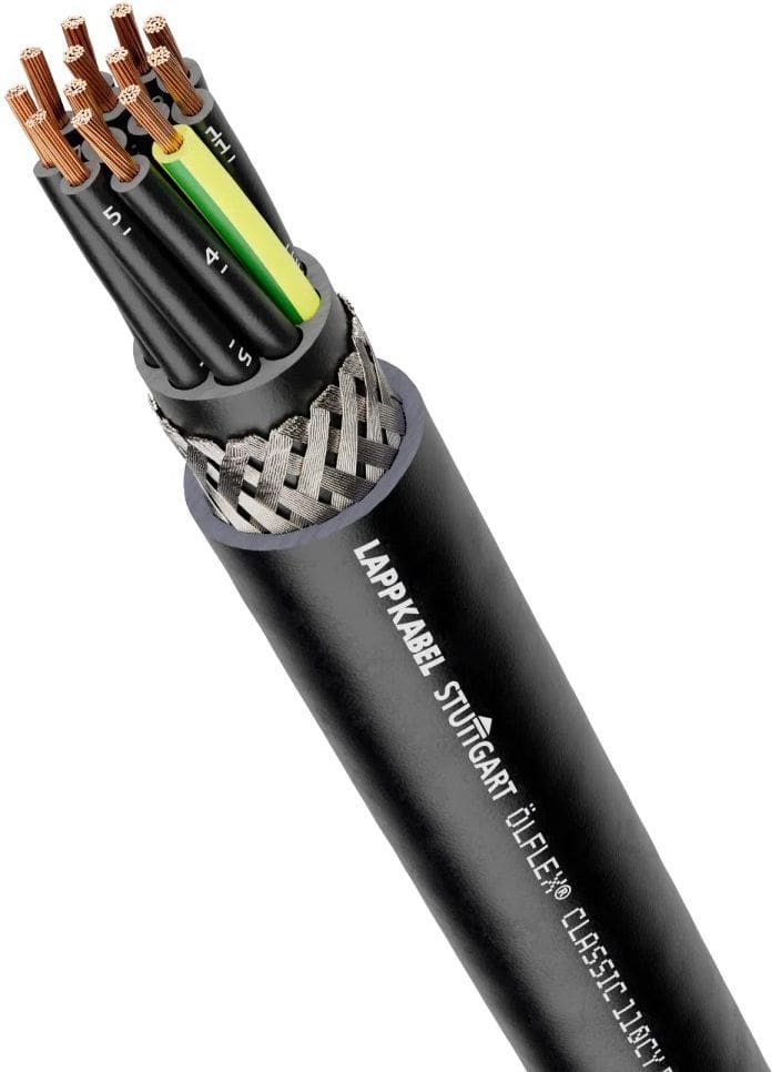 Lapp 1121235/100 Steuerleitung ÖLFLEX® CLASSIC 110 CY BK 0,6/1kV 4G0,75 100 M