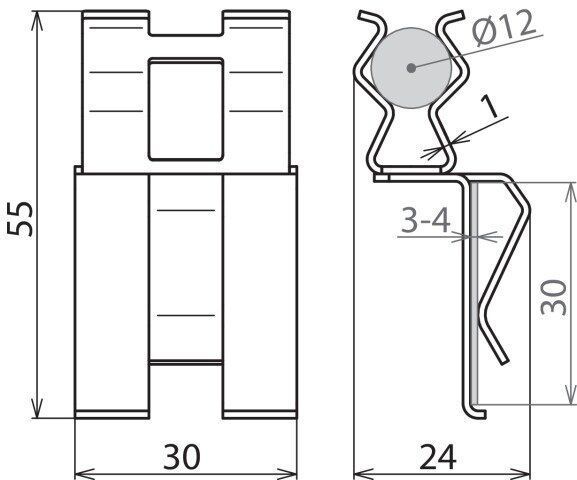 Dehn + Söhne 308 143 Bewehrungsklemme DEHNclip® 12/30mm