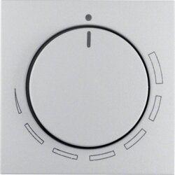 Berker 11371424 Zentralstück mit Regulierknopf für Drehzahlsteller, S.1/B.3/B.7, alu matt