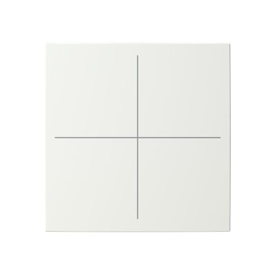Busch-Jaeger LFW/A.4.55.11-914 Abdeckung 4-fach für Keypad 1- bis 4-fach, alpinweiß glänzend, Busch-balance SI, KNX
