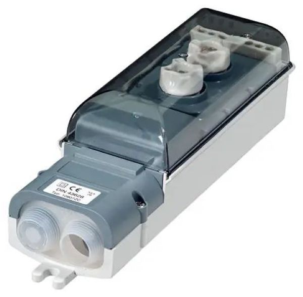 Mennekes 10907 Erdkabel-Übergangskasten 2x D01 ohne Sicherung