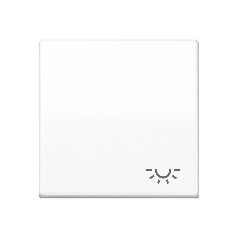 Jung SPAS591LWW Wippe, Symbol Licht, Duroplast antimikrobiell, Serie AS, alpinweiß