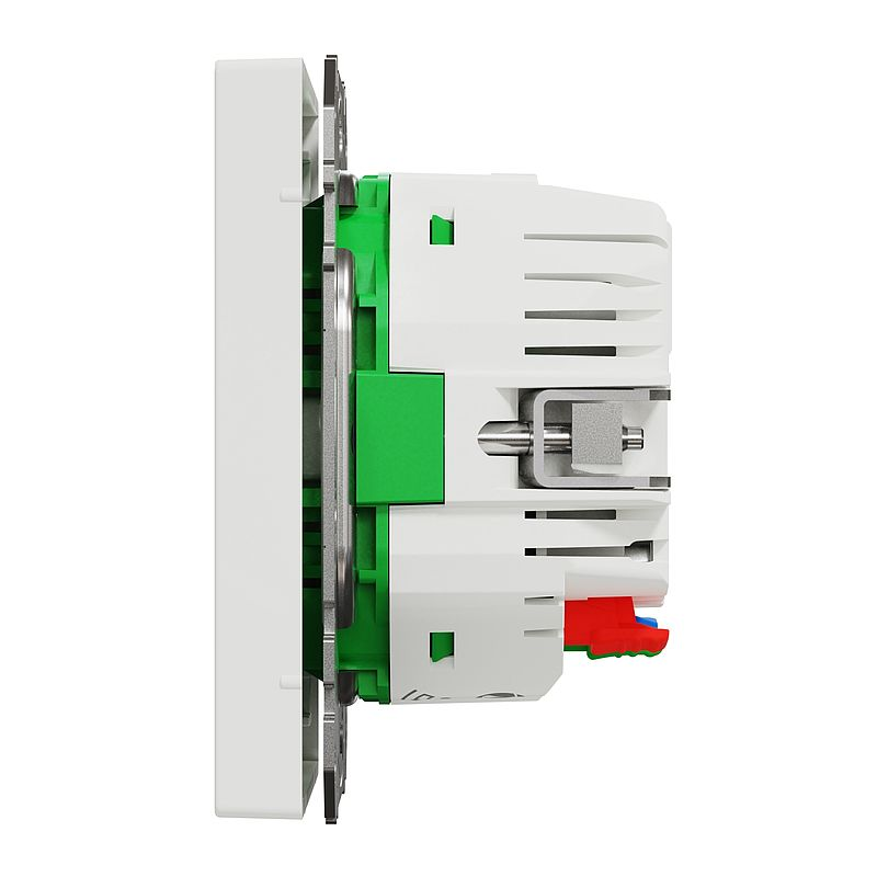 Merten MEG2380-6035 Connected Schutzkontakt-Steckdose 16A, System Design, Lotosweiß, Thermoplast brillant
