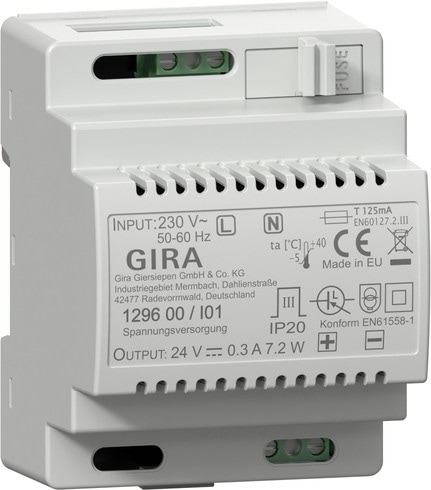 Gira 129600 Spannungsversorgung DC 24 V 300 mA