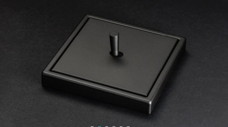 Jung AL12-0DK01 Abdeckung mit Kipphebel "Kegel", 1 Kipphebel, Serie LS 1912, dark (lackiertes Aluminium)