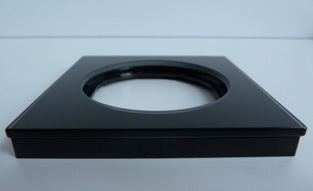 Berker 10122216 Rahmen 2-fach, R.3, Glas schwarz