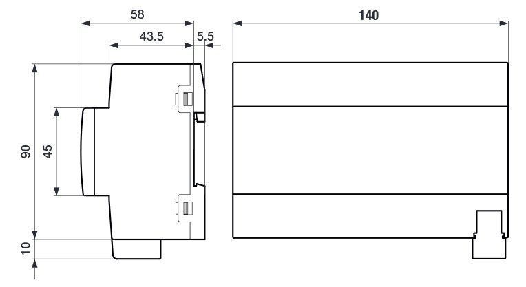 ABB SA/S8.16.5.2 Schaltaktor, 8-fach, 16 A, C-Last, REG