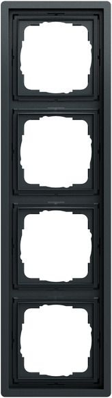 Gira 0214173 Abdeckrahmen 4-fach, Gira F100, anthrazit (lackiert)
