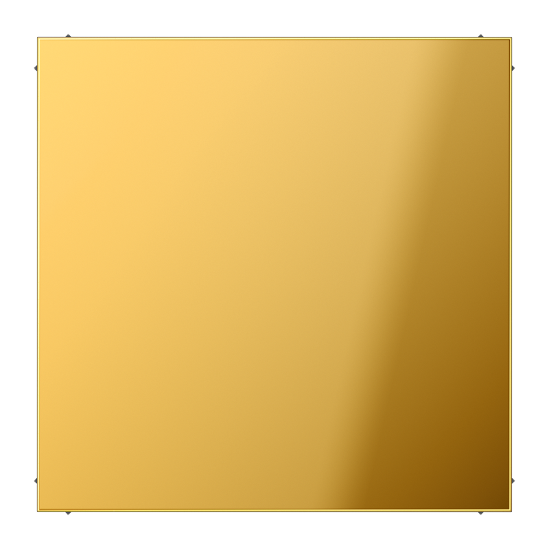 Jung GO2994B Blind-Abdeckung (gerastet), Metall goldfarben PVD-beschichtet, Serie LS, goldfarben