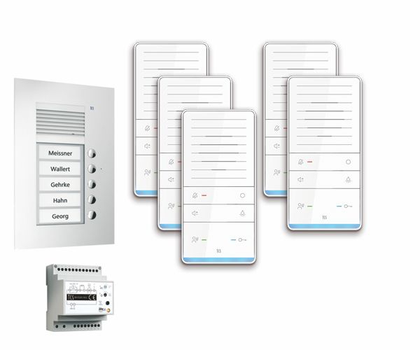 TCS PAUF051/001 Audio-Außenstation, Serie PUK, einspaltig mit Freisprecher TASTA Audio Plus 5 WE
