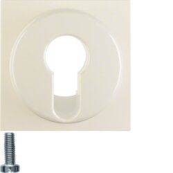 Berker 15078982 Zentralstück für Schlüsselschalter/-taster, S.1/B.3/B.7, weiß glänzend