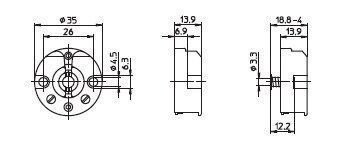 Houben 101789 G13-Einbaufassung