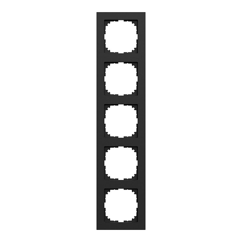 Merten MEG4050-3603 Rahmen 5-fach, M-Pure, schwarz matt