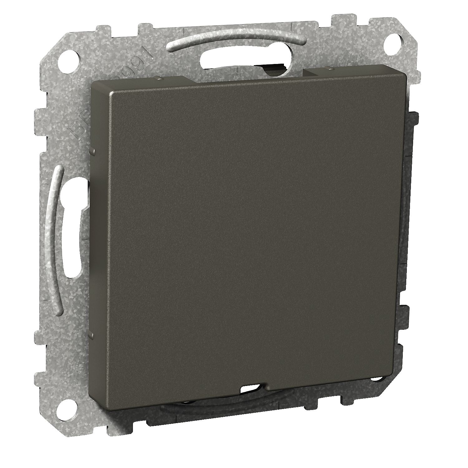 Elso WDE003325 Blindabdeckung aufrastbar mit Halteplatte und Tragplatte, Exxact, anthrazit matt