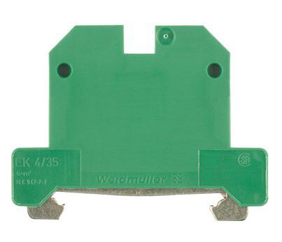 Weidmüller EK4/35  Schutzleiter-Reihenklemme 4mm², TS35, SAK-Reihe