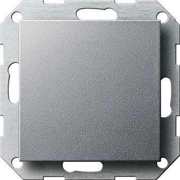Gira 026826 Blindabdeckung mit Tragring, System 55, Farbe alu