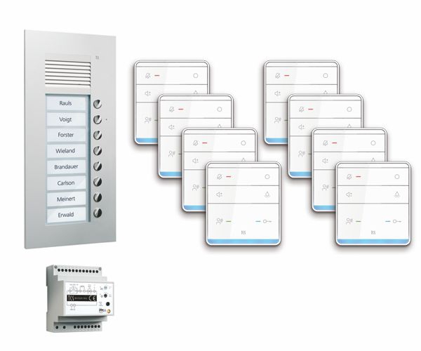 TCS PPUF08-EN/01 Audio-Außenstation, Serie PUK, einspaltig mit Freisprecher TASTA Audio 8 WE