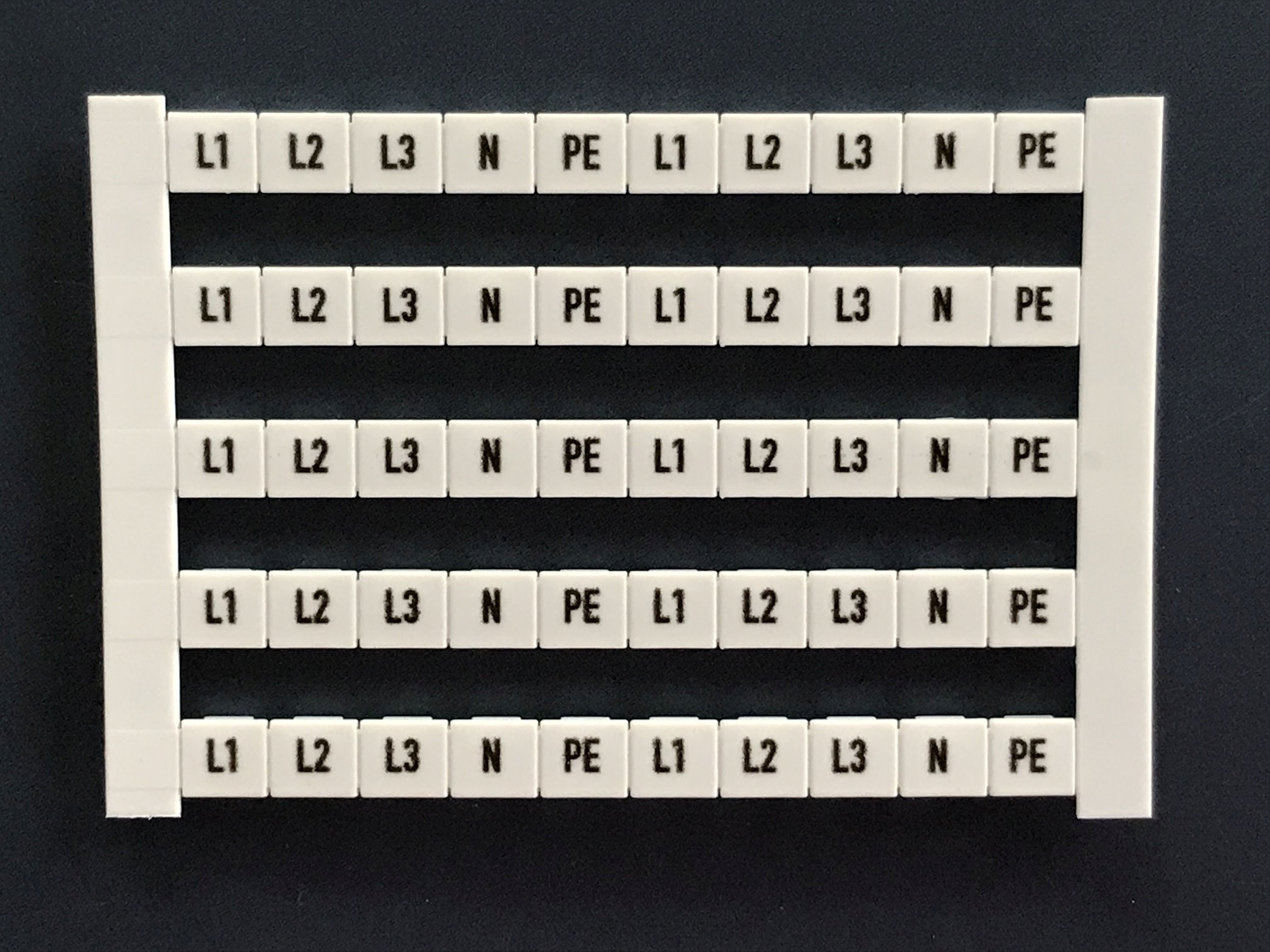 Weidmüller DEK6 FWZ L1-PE Klemmenmarkierung 5x6mm, L1-PE