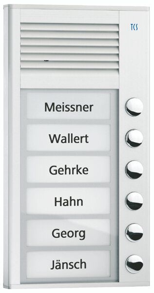 TCS PPA06-EN/02 Sprechanlagen-Set Aufputz für 6 WE