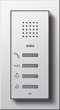 Gira 1002225 Abdeckrahmen 2-fach ohne Mittelsteg für flachen Einbau, Gira E2, reinweiß seidenmatt