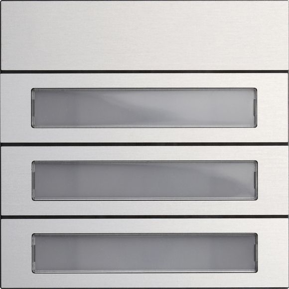 Gira 5533916  Ruftastenmodul, 3-fach, System 106, Aluminium eloxiert