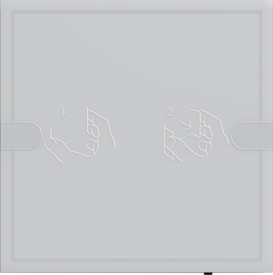 Gira 5001028 Tastsensor 4.95 Komfort 1-fach für Gira One und KNX, anthrazit