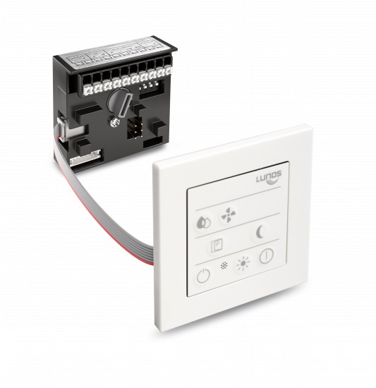 Lunos 040113 Smart Comfort-Steuerung 5/SC-FT für e², ego, RA15-60 Steuereinheit inkl. Bedienteil, Feuchte-/Frostschutz, Netzteil erforderlich