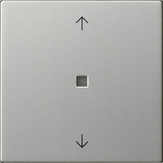 Gira 5388600 Wippe 1-fach Pfeile Kontrollfenster, System 55, Edelstahl