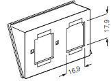 Gira 005800 Einsatz für Modular Jack/ Western Technik Lucent (AT+T), 2-fach