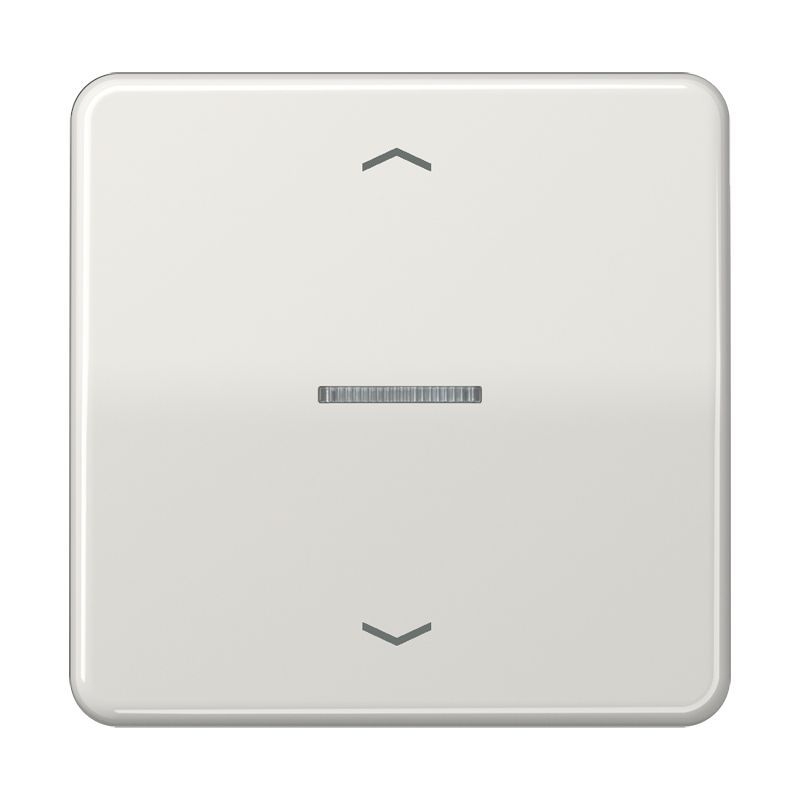 Jung CD101KO5PLG Wippe mit Lichtleiter, mit Pfeilsymbolen für Taster 1-fach, Duroplast, F10, Serie CD, lichtgrau