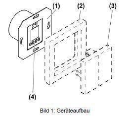 Gira 5362112 S3000 Bedienaufsatz 2-fach, Flächenschalter, reinweiß glänzend
