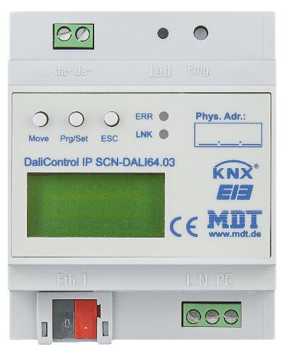 MDT SCN-DALI64.03 DaliControl IP Gateway, 4TE REG