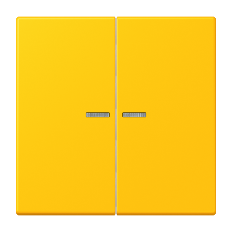 Jung LC995KO5263 Wippe 2-fach, mit Lichtleiter, Les Couleurs® 4320W, le jaune vif