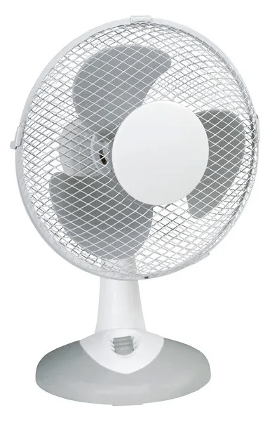 HELLER TWV 236 Tischventilator 30W, 23 cm, weiß/hellgrau