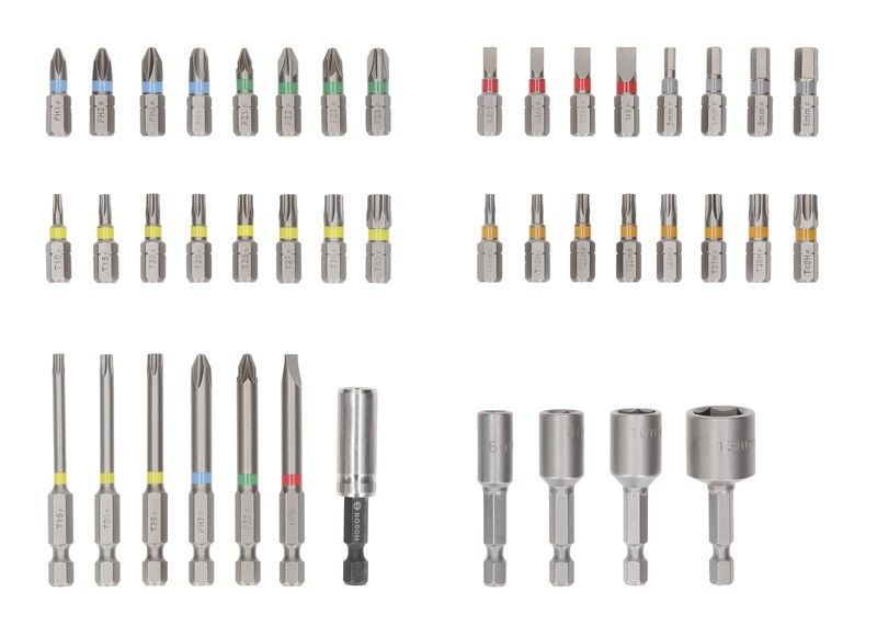 Bosch 2607017723 Bit-Set 43-teilig mit Magnethalter